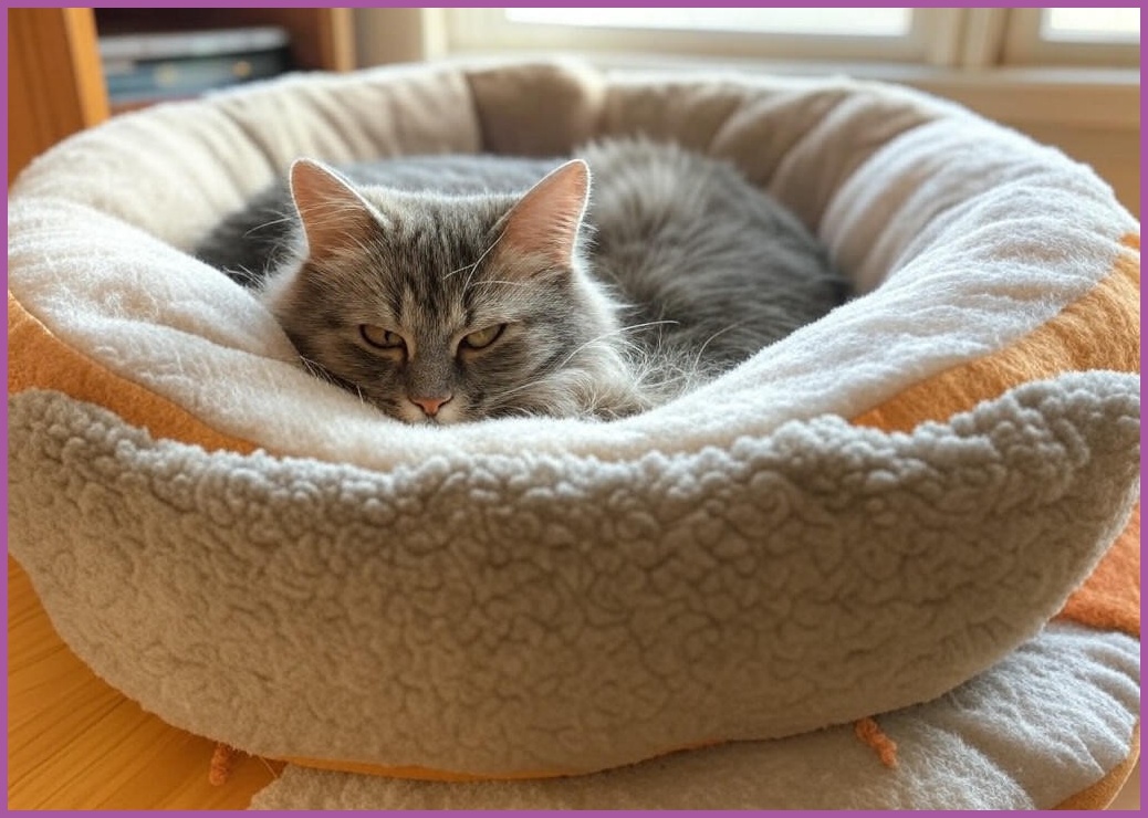 신제품 출시 사계절용 예쁜 반려동물 집/보온 고양이 숨숨집/개집/길고양이집/폭신 도넛고양이방석/고양이겨울집/강아지숨숨집 - 이미지 1