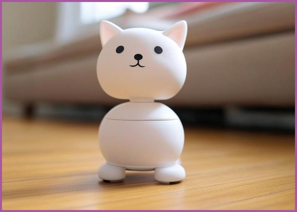 고양이 자동 장난감 스마트 회전 반려동물 사냥 포인터 오뚜기 토이 C타입 잡기놀이 내꼬냥, 1개, 화이트