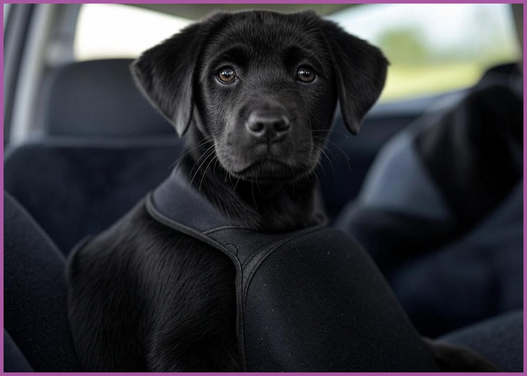 멍뭉스 강아지 더블범퍼 카시트, 블랙, 1개