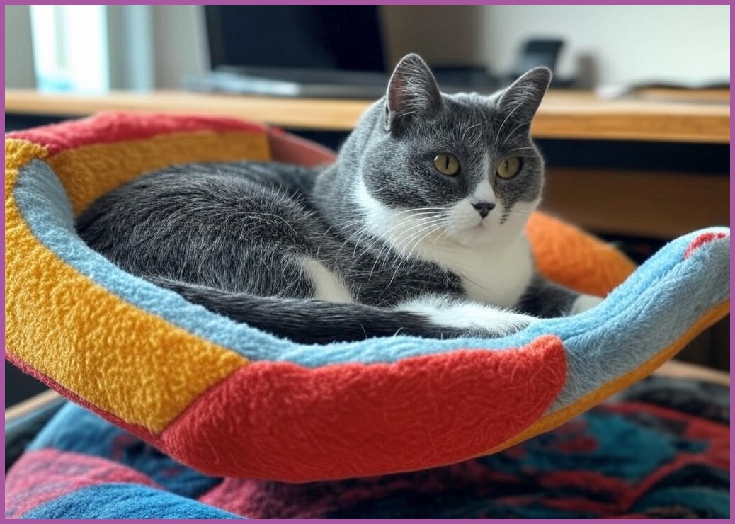 메일캣 고양이 데스크겸용 스크래쳐형 침대, 혼합색상, 1개